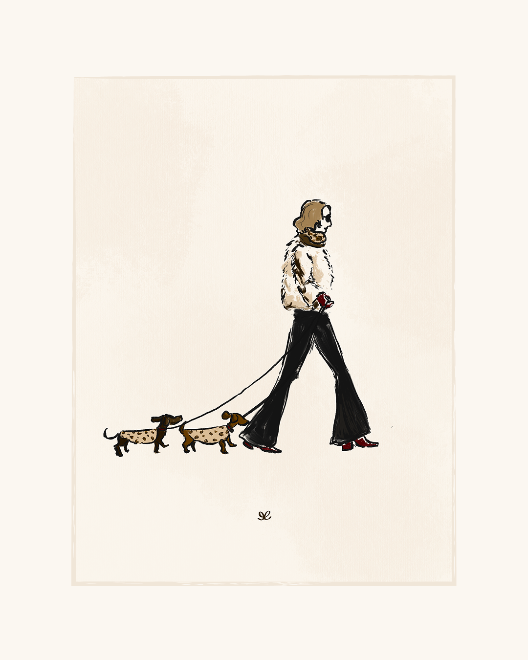 Dachshund Strut Print