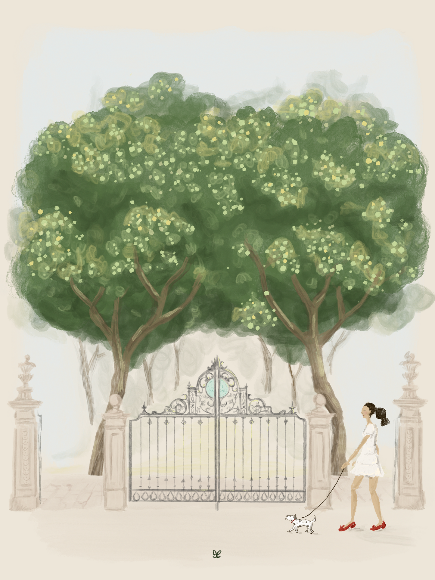 Summer on Comm Ave Print