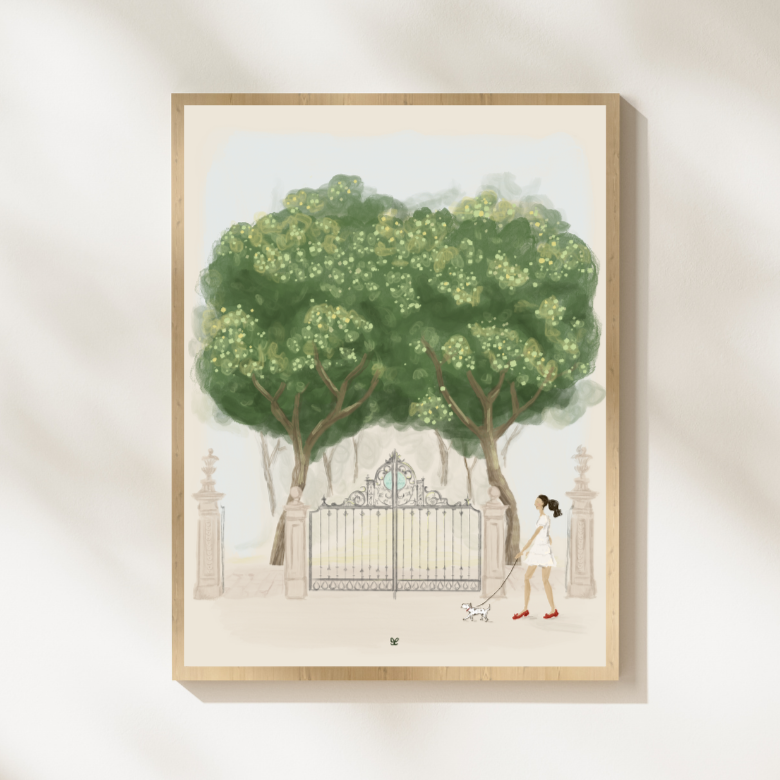 Summer on Comm Ave Print