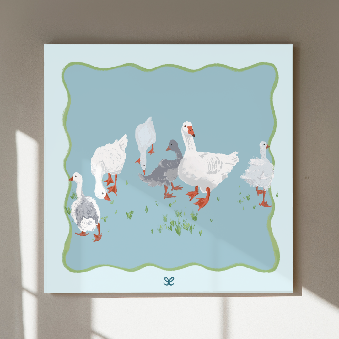 Goose Family Print
