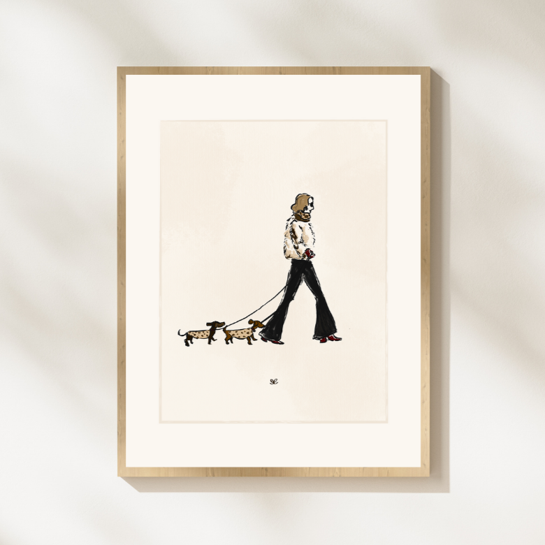 Dachshund Strut Print
