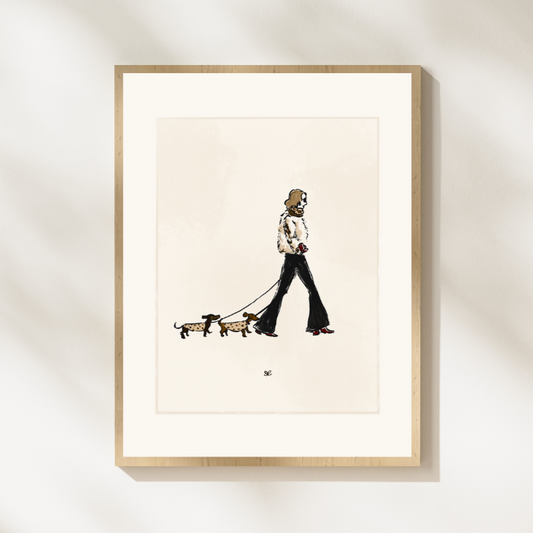 Dachshund Strut Print